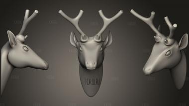 Deer Head stl model for CNC